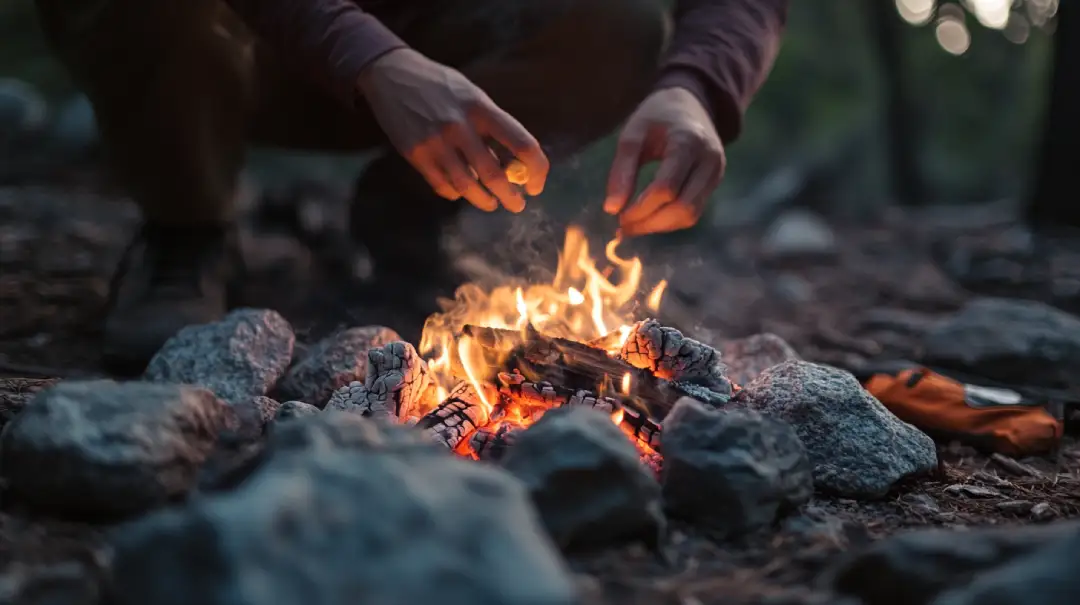 Feu de camp  chaud devant, mais pas trop 