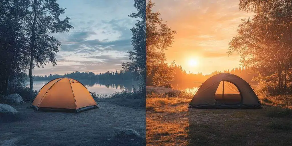 L'ombre et le soleil au camping