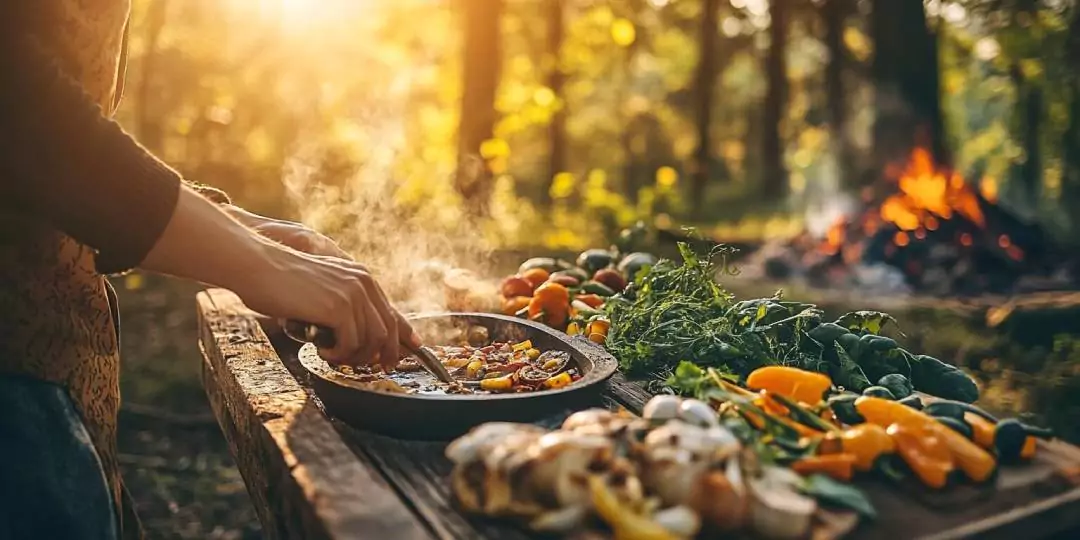 cuisiner en plein air