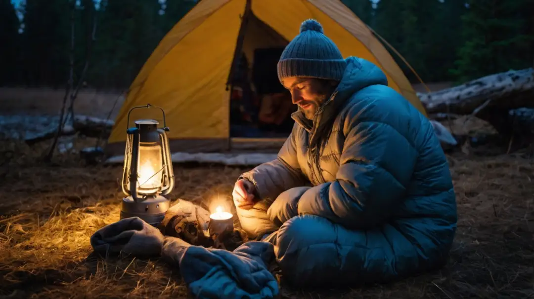 Habillez-vous pour la nuit en camping