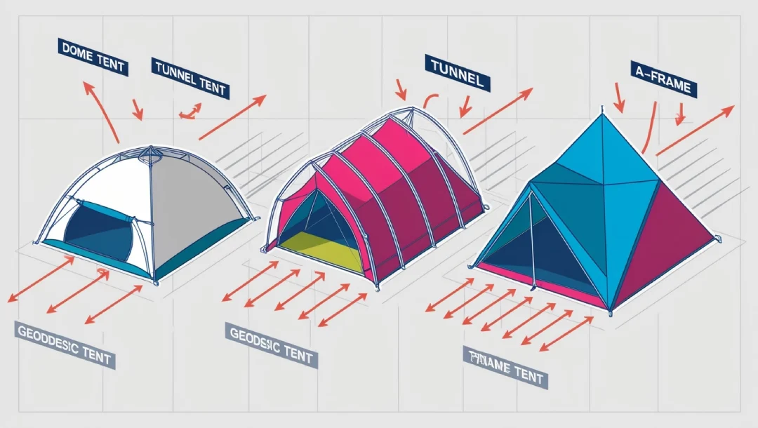 types de tentes selon leur résistance au vent